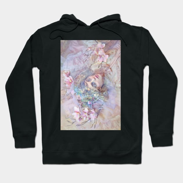 SNOW WHITE ROSE Hoodie by j-maya